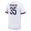 Paris Saint-Germain Lucas Beraldo 35 Borte 2024-25 - Herre Fotballdrakt